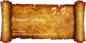 Tangel Ilona névjegykártya
